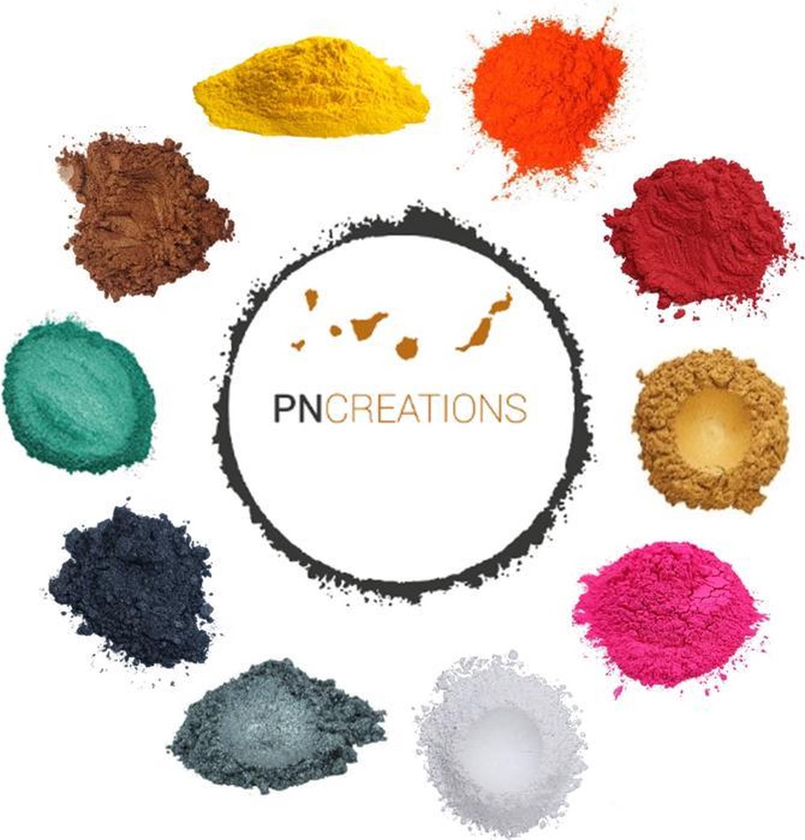 PNCreations Pigmentpoeder Variation Mix | Kleurpoeder | 10 Kleuren | Epoxy | Zeep Maken | Hars | Giethars | Verf | Verf Mixen